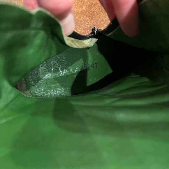 Genuine Italian leather square-toe boots - Picture 6 of 6